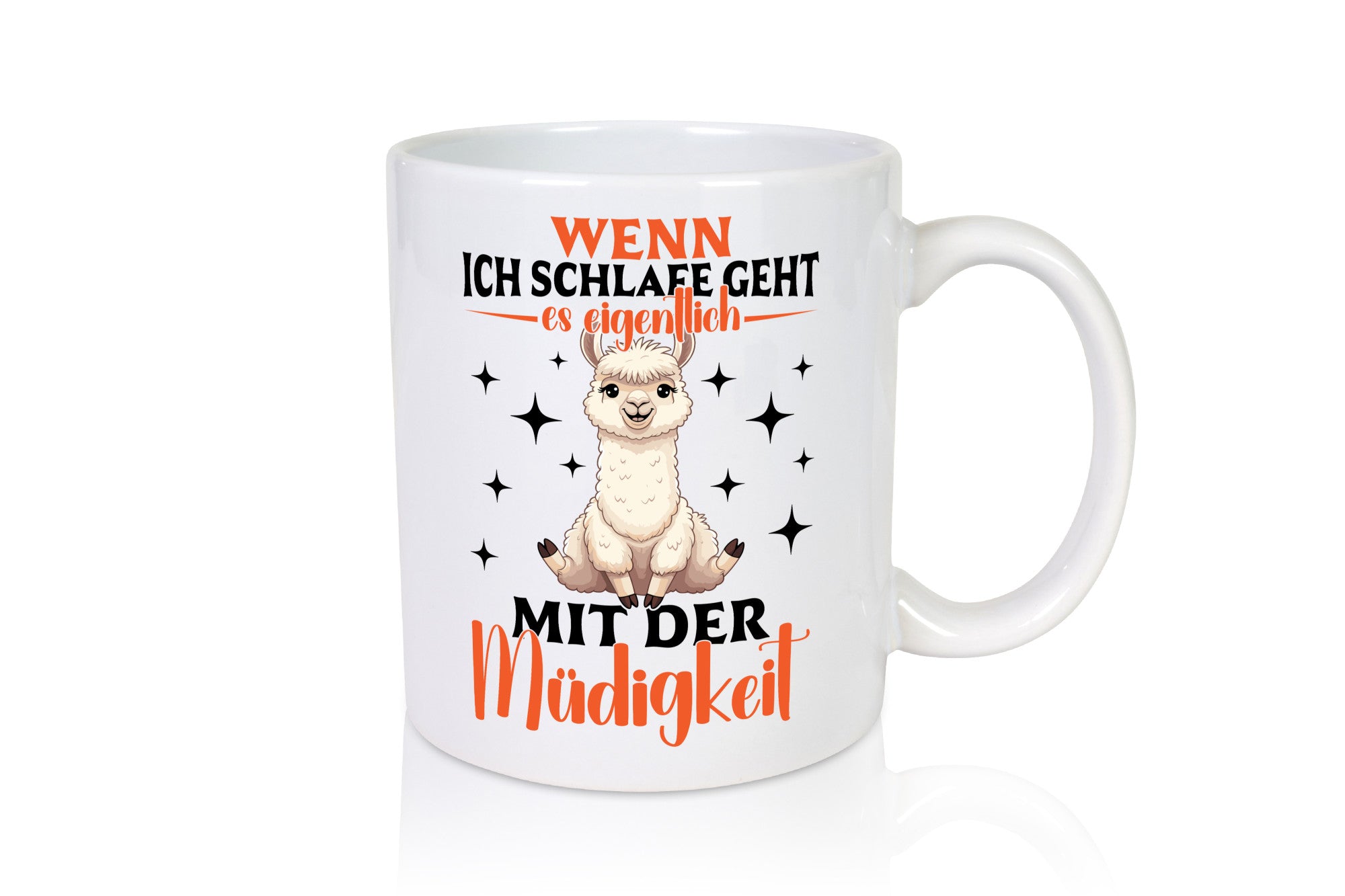 Wenn ich schlafe dann geht es | Lama Alpaka lustiger Spruch Geschenk Humor