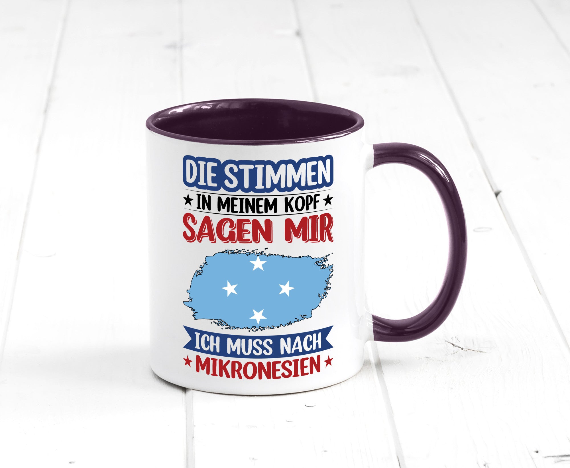 Mikronesien | Urlaub Stimmen in meinem Kopf Traumland Geschenk Humor