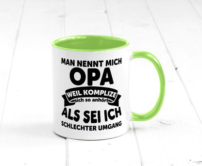 Nenn mich Opa, Komplize schlechter Umgang | Opa Witz Geschenk Familie
