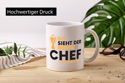 Der Weltbeste Chef | Führungskraft Vorgesetzter lustig Arbeit Kollegen Büro