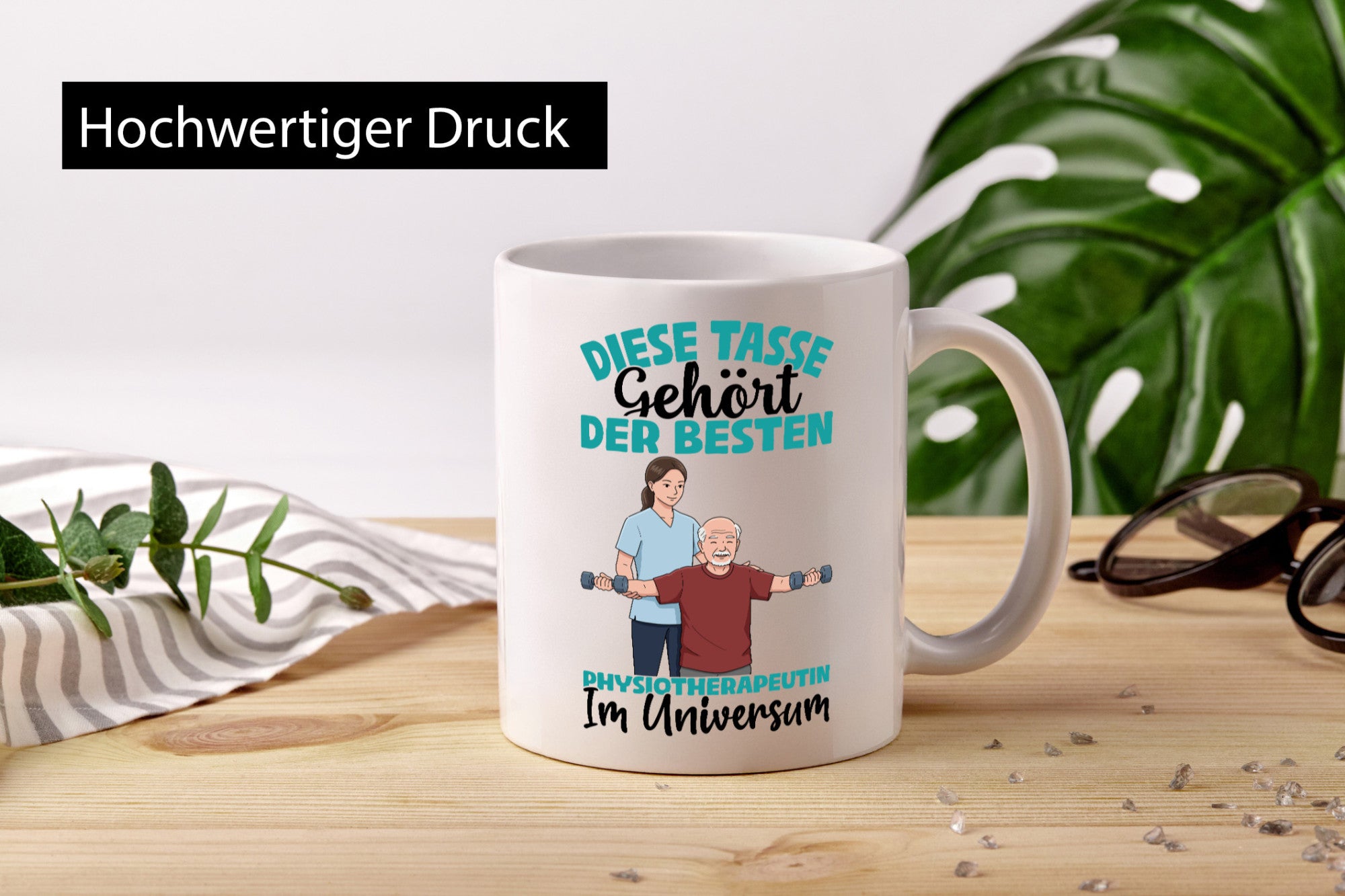 Im Universum: Physiotherapeutin lustiger Spruch Geschenk Humor Geschenkidee