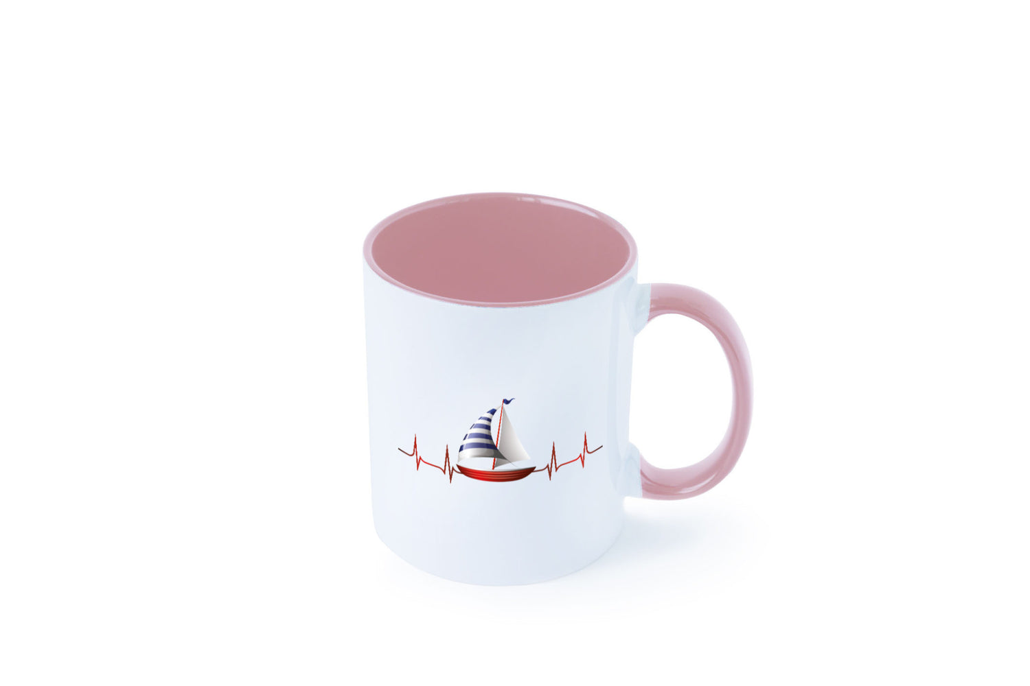 Segelboot Herzschlag | Segler segeln Boot Kapitän Geschenk Humor Geschenkidee
