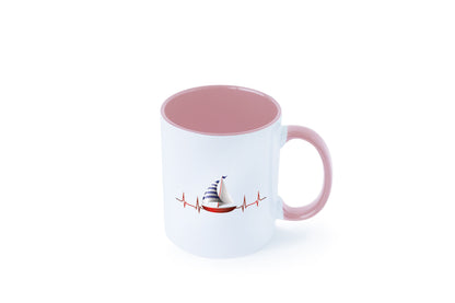 Segelboot Herzschlag | Segler segeln Boot Kapitän Geschenk Humor Geschenkidee