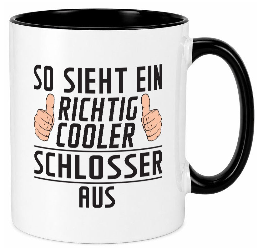 Richtig Cooler Schlosser | Beruf Schlosserei Geschenk Arbeit Kollegen Büro Tasse