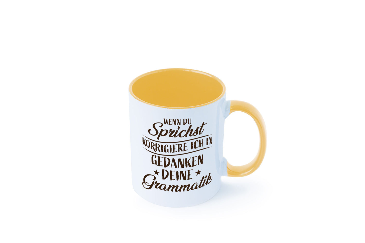 Grammatik korrigieren während du sprichst | Sterne lustig Humor Geschenkidee