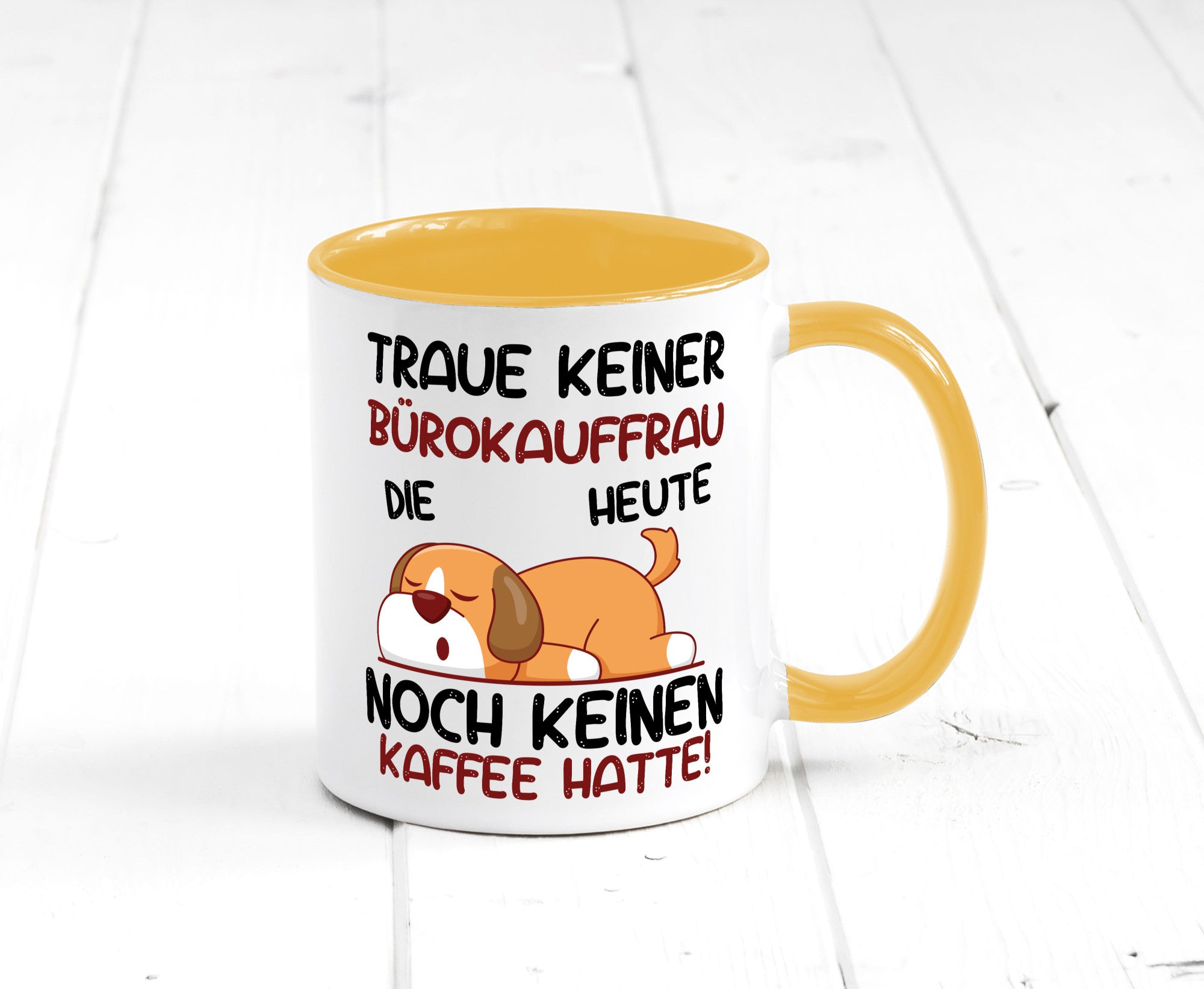 Traue keiner Bürokauffrau | Kauffrau lustig Arbeit Kollegen Büro Geschenk Tasse