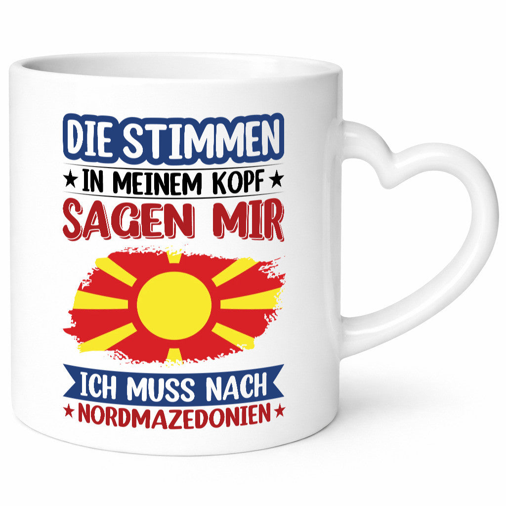 Nordmazedonien | Urlaub Stimmen in meinem Kopf Geschenk Humor Geschenkidee