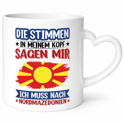 Nordmazedonien | Urlaub Stimmen in meinem Kopf Geschenk Humor Geschenkidee