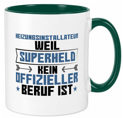 Superheld Heizungsinstallateur | Hotel lustig Humor Geschenkidee Geschenk Tasse