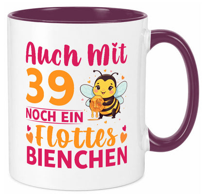39. Geburtstag | Flottes Bienchen 39 Jahre lustiger Spruch Geschenk