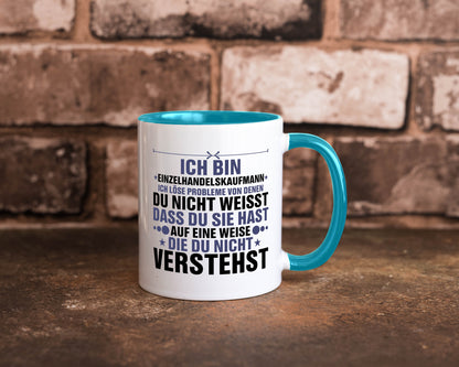 Löse Probleme: Einzelhandelskaufmann | Einzelhandel v2 Humor Geschenkidee Tasse