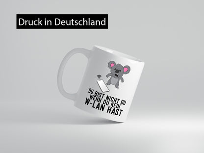 Du bist nicht | wütender Bär WLAN Computer Nerd Geschenkidee Humor Tasse