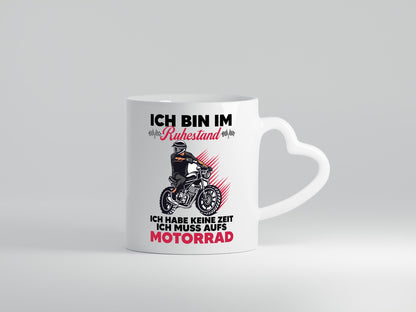 Rentner muss aufs Motorrad | Ruhestand lustig Jubiläum Geschenk Tasse