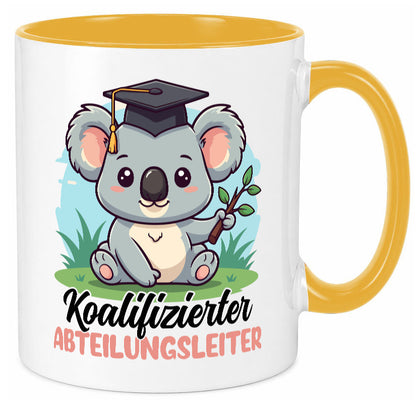 Koalifizierter Abteilungsleiter| Führungskraft Geschenk Humor Geschenkidee Tasse