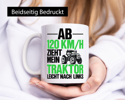 Traktor zieht nach Links | Landwirt Bauer lustig Humor Geschenkidee Geschenk