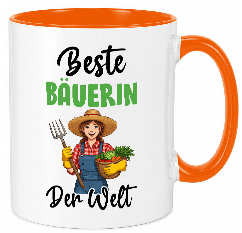 Beste Bäuerin | Bauernhof Landwirtschaft v2 Humor Geschenkidee Tasse