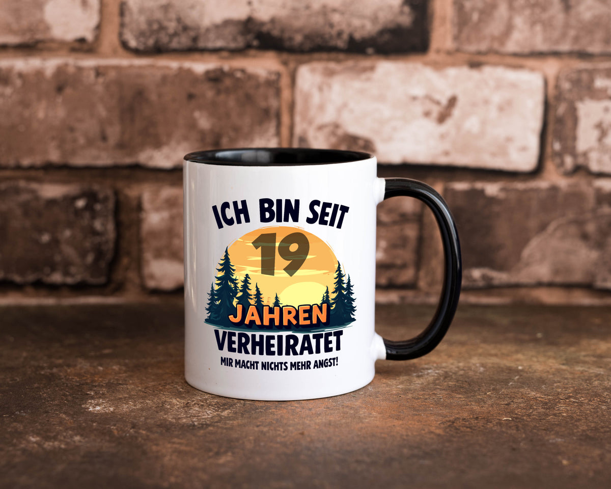 Ich bin Verheiratet | 19. Hochzeitstag Ehepaar v2 Geschenkidee Humor Tasse