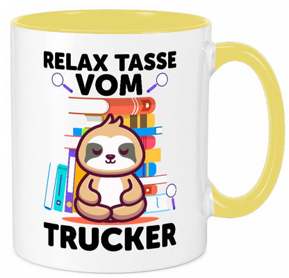 Relax Tasse: Trucker | LKW Fahrer Beruf Geschenkidee Arbeit Kollegen Büro Humor