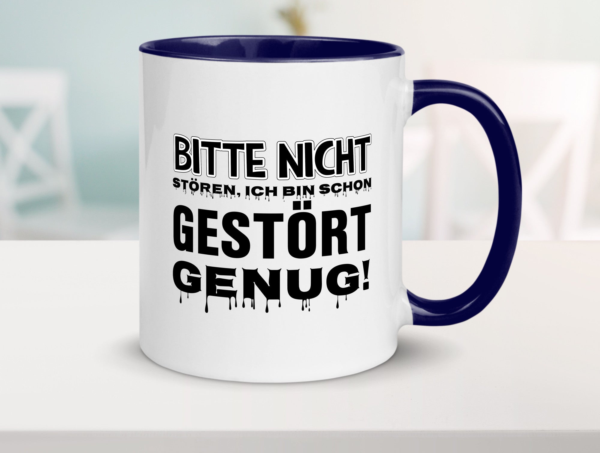 Ich bin schon gestört lustiger Spruch Geschenk Humor Geschenkidee Tasse