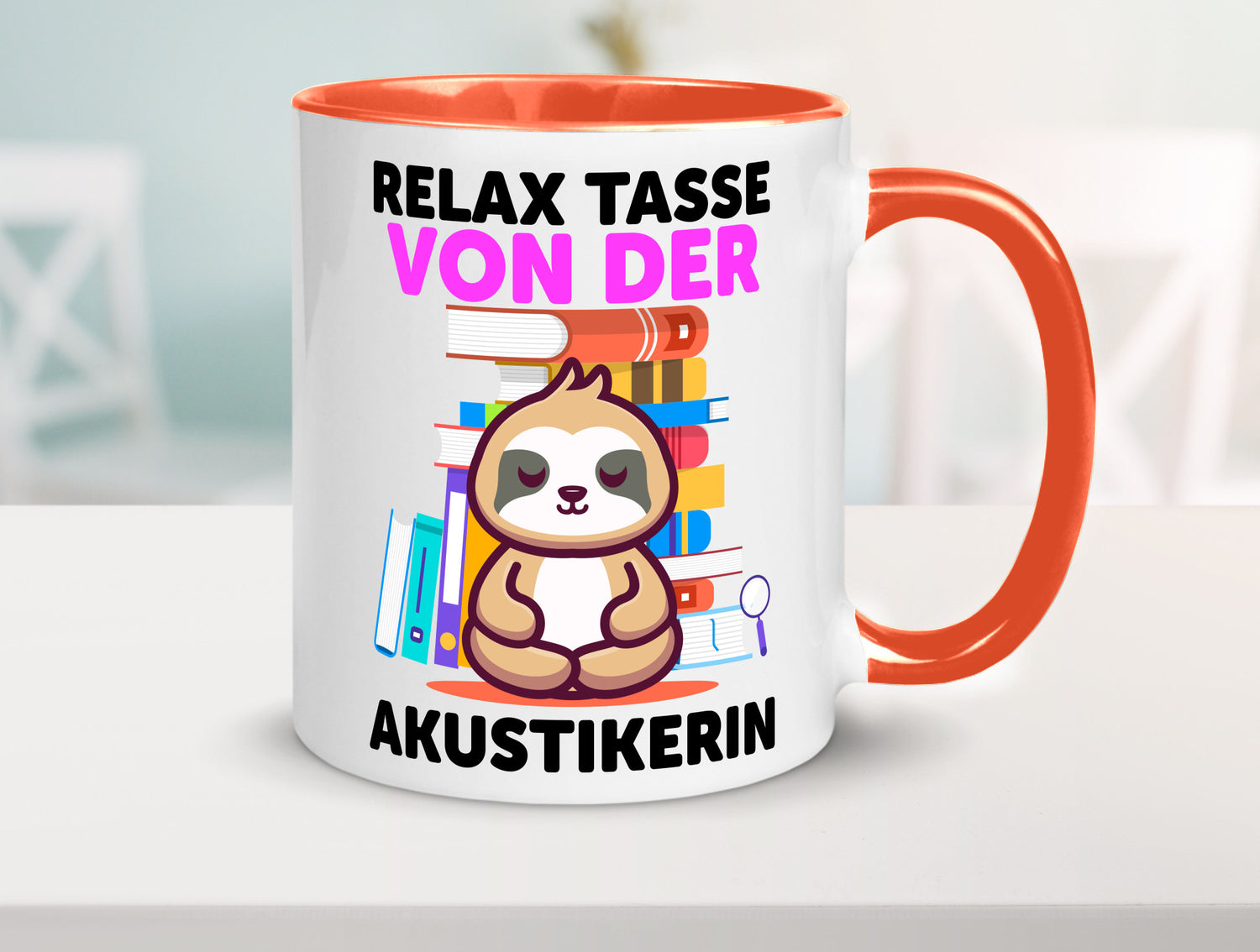 Relax Tasse: Akustikerin | Akustik Hörgeräteakustik Geschenk Humor Geschenkidee