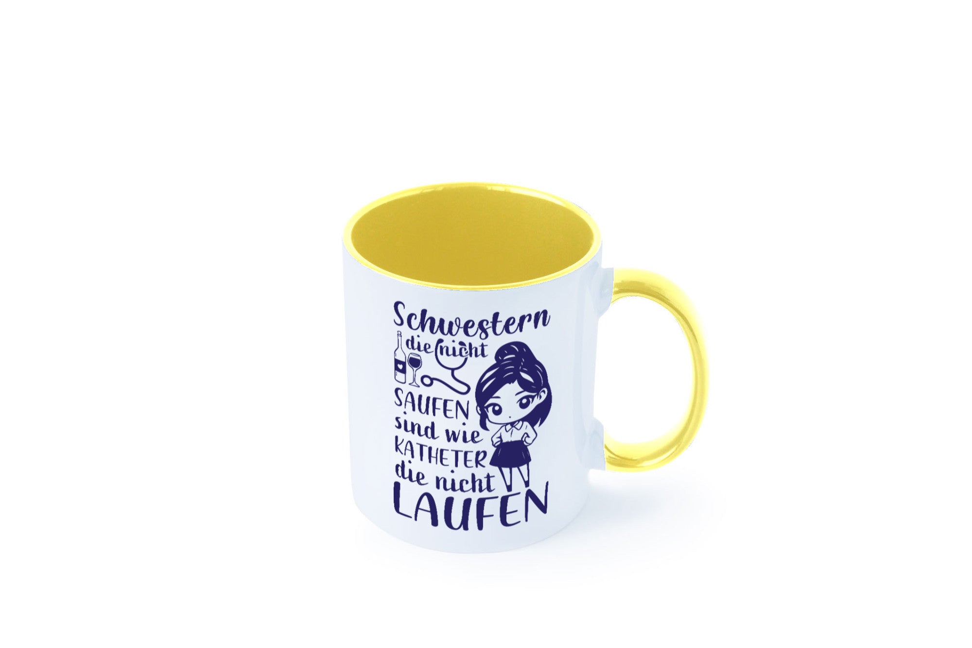 Schwestern die nicht saufen | Krankenschwester Alkolhol Geschenkidee Humor Tasse