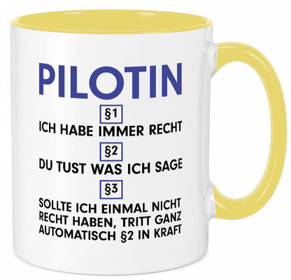 Ich habe immer Recht Pilotin | Definition Piloten v2 lustiger Spruch Geschenk