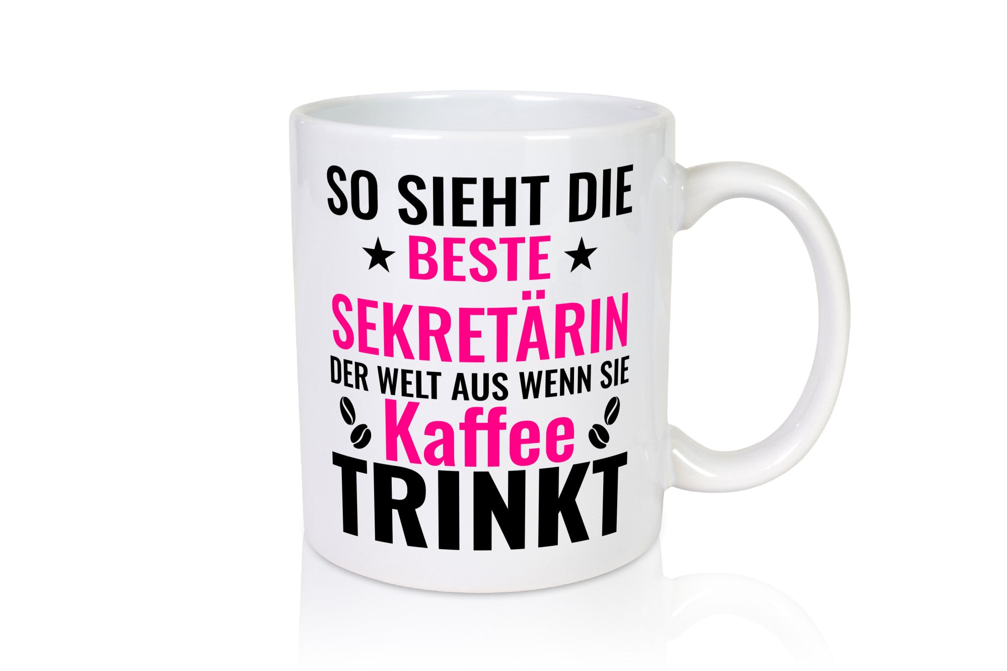 Kaffee trinkt: Sekretärin | Büro Geschenkidee Arbeit Kollegen Humor Tasse