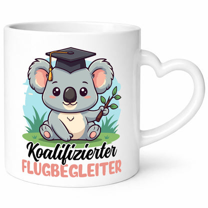 Koalifizierter Flugbegleiter | Steward Flughafen Geschenkidee Humor Tasse