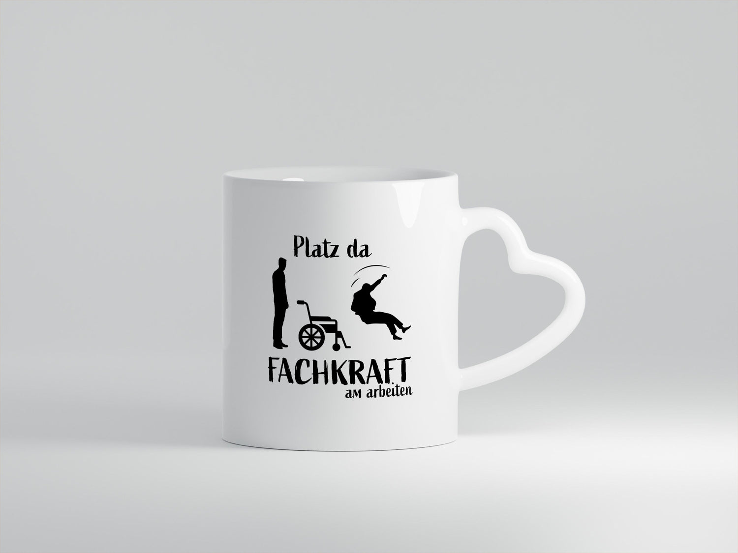 Platz da, Fachkraft | Rollstuhl Menschen lustig Humor Geschenkidee Geschenk