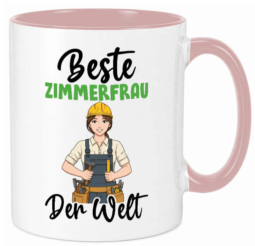 Beste Zimmerfrau| Holzbau | Handwerkerin v2 Geschenk Humor Geschenkidee