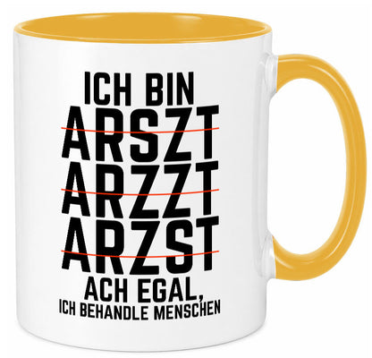 Ich bin Arzt | Rechtschreibung Klinik lustiger Spruch lustig Humor Geschenkidee