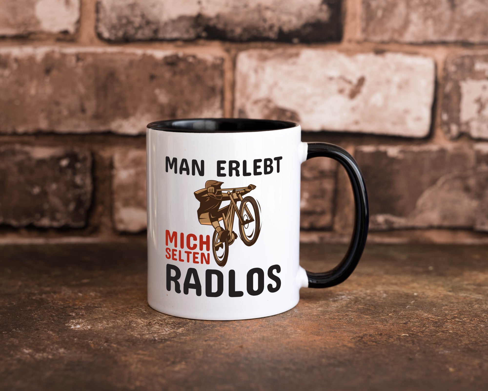 Selten Radlos | Spruchtasse Fahrrad Männer Humor lustiger Spruch Geschenk
