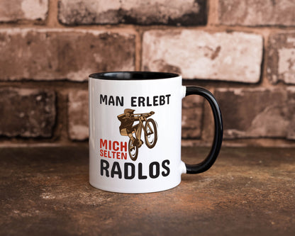 Selten Radlos | Spruchtasse Fahrrad Männer Humor lustiger Spruch Geschenk