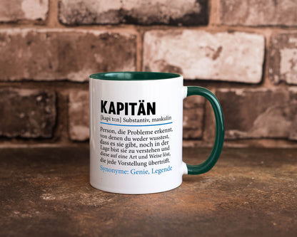 Kapitän | Spruch lustig Schiffskapitän Schiff Geschenk Humor Geschenkidee