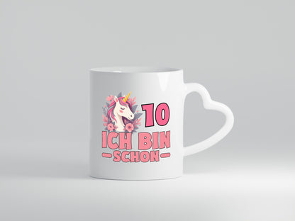 10. Geburtstag | 10 Jahre Einhorn bin schon Mädchen Humor Geschenkidee Tasse