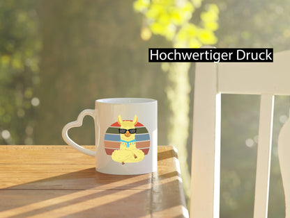 Cooles Alpaka | Lama Tasse Sonnenbrille Sommer lustig Humor Geschenkidee
