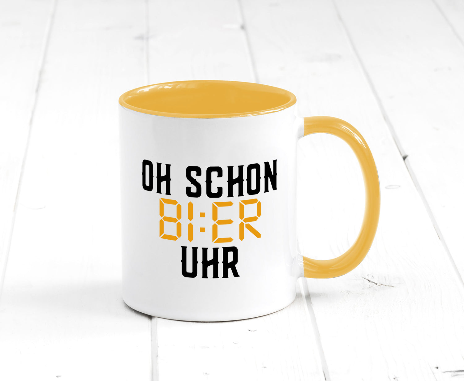 Oh schon Bier Uhr | Biertrinker Party Feiern Pils Humor Geschenkidee Tasse