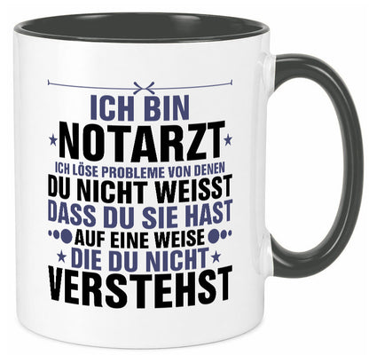 Löse Probleme: Notarzt | Arzt v2 Geschenkidee Humor Tasse
