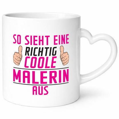 Richtig CooleMalerin | Malerinnen lustiger Spruch Geschenk Humor Geschenkidee