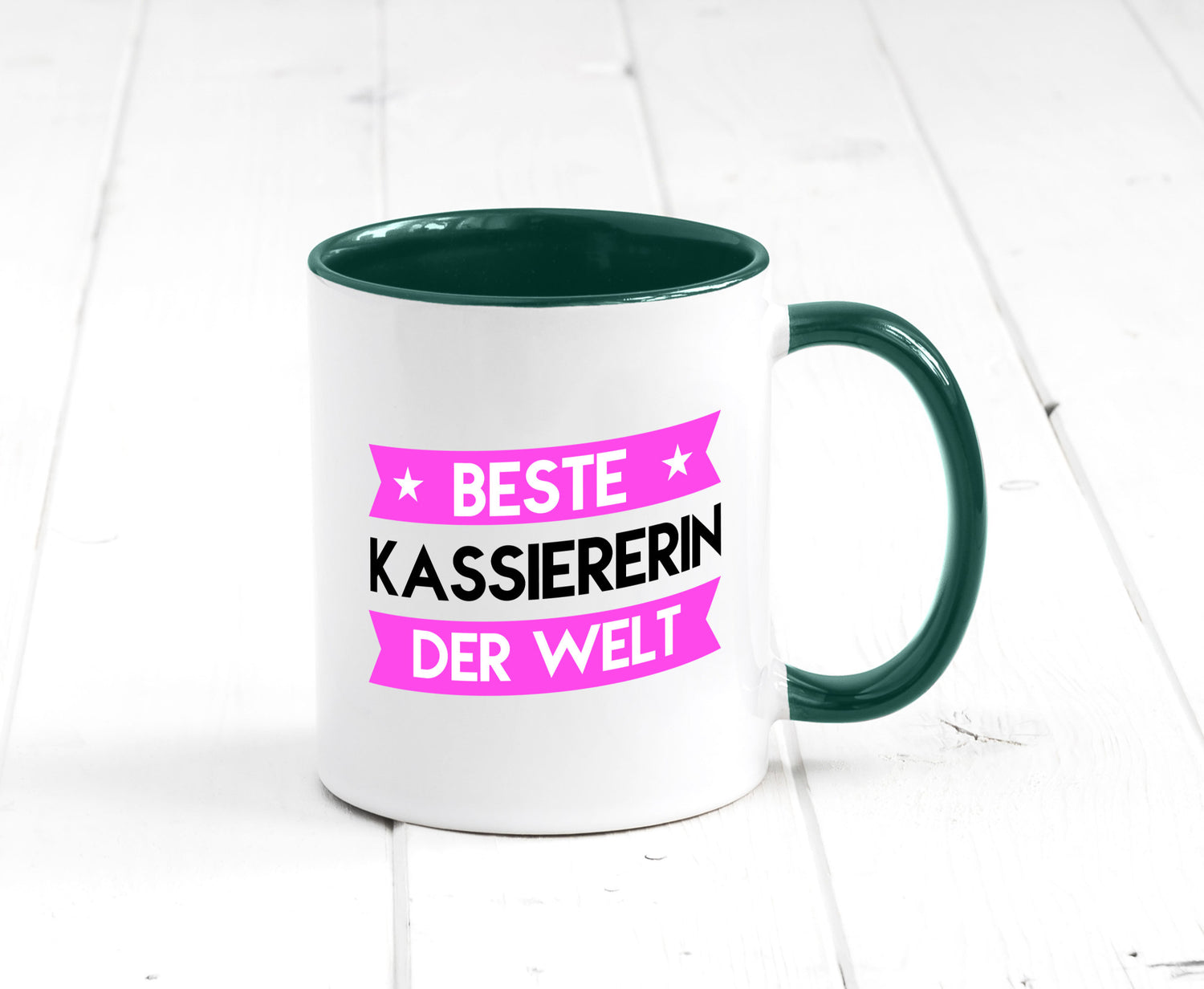 Beste Kassiererin lustiger Spruch Geschenk Humor Geschenkidee Tasse