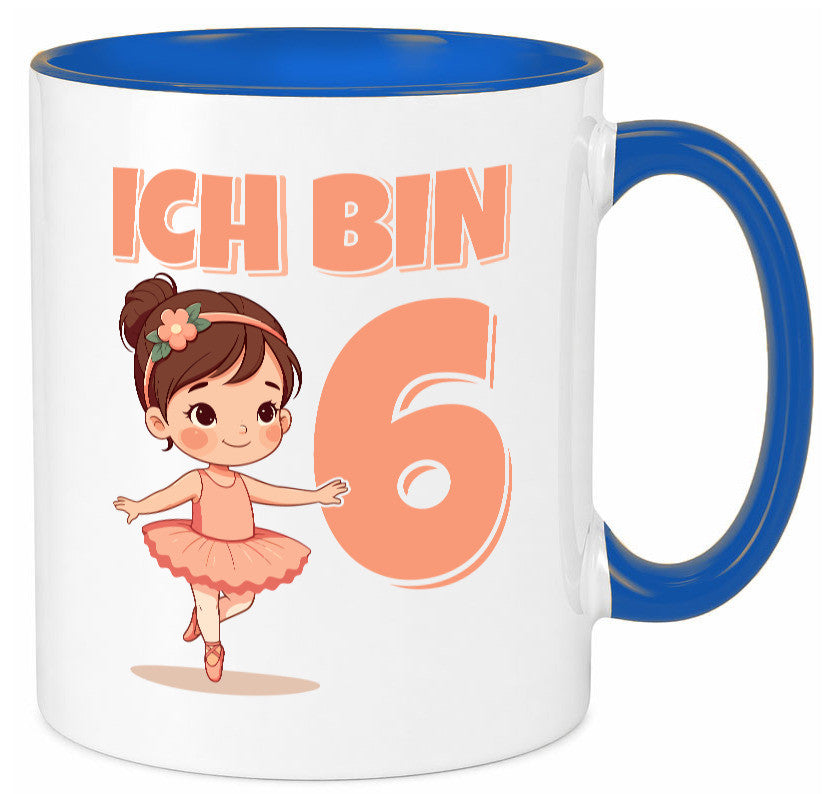 6 Geburtstag | Jahre Ballerina Mädchen Ballet lustig Geschenkidee Geschenk Tasse