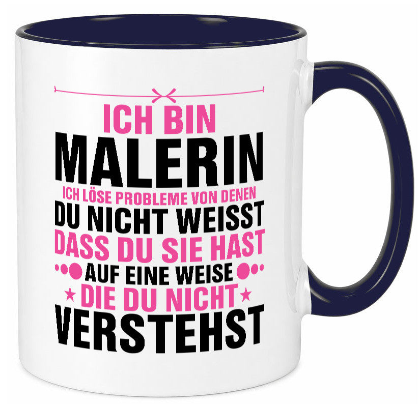 Löse Probleme: Malerin | Malerinnen Humor Geschenkidee Tasse