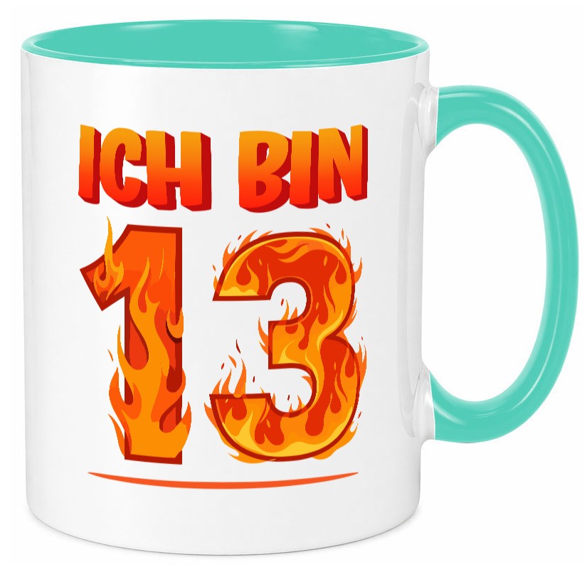 13. Geburtstag | 13 Jahre Drache lustiger Spruch Geschenk Geschenkidee Tasse