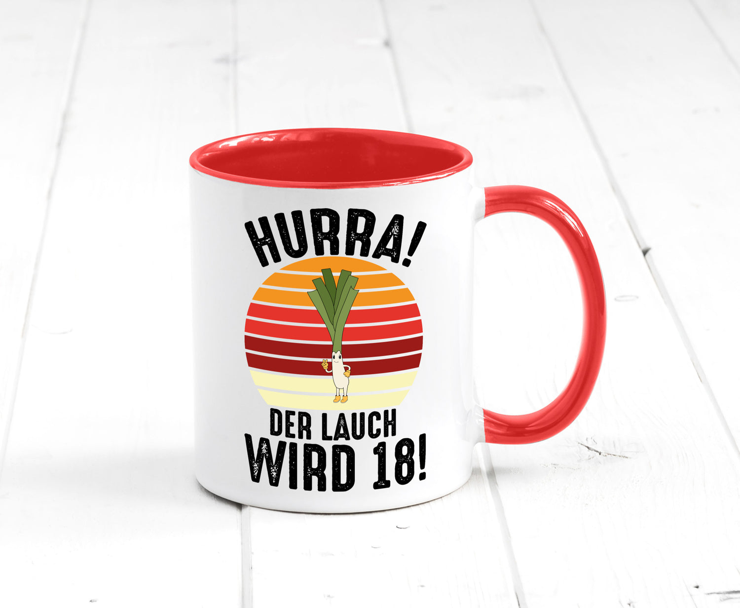 Hurra der lauch wird 18 | 18. Geburtstag Ehrentag lustiger Spruch Geschenk
