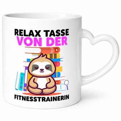 Relax Tasse: Fitnesstrainerin | Trainerin Sport lustig Humor Geschenkidee
