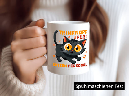 Katzen Personal | Katzenbesitzer Tasse Katze Humor vl3 Geschenkidee