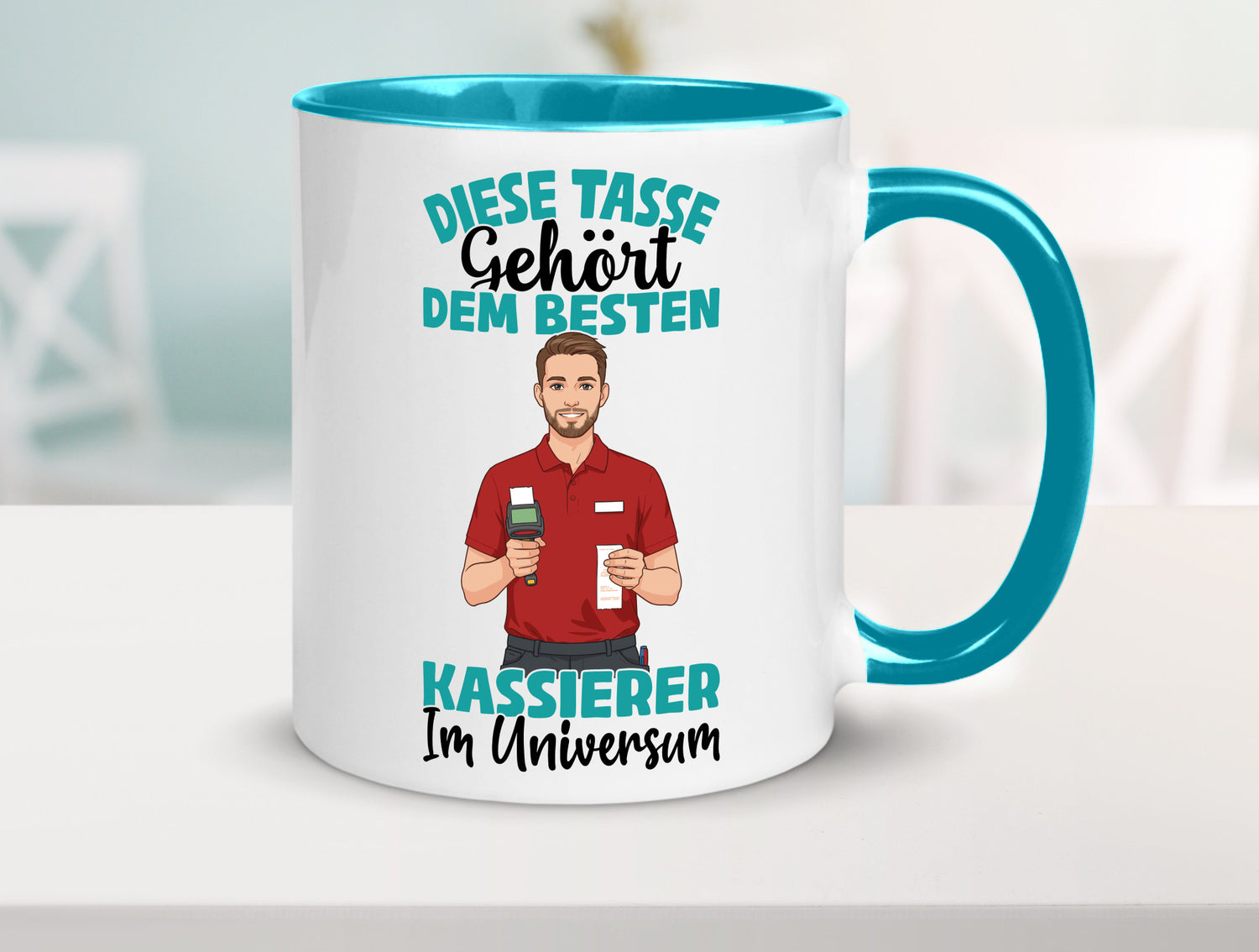 Im Universum: Kassierer Geschenk Humor Geschenkidee lustiger Spruch Tasse