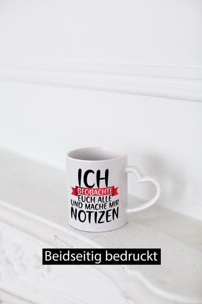 Ich beobachte euch alle | Chef Boss Arbeit Notizen lustiger Spruch Geschenk