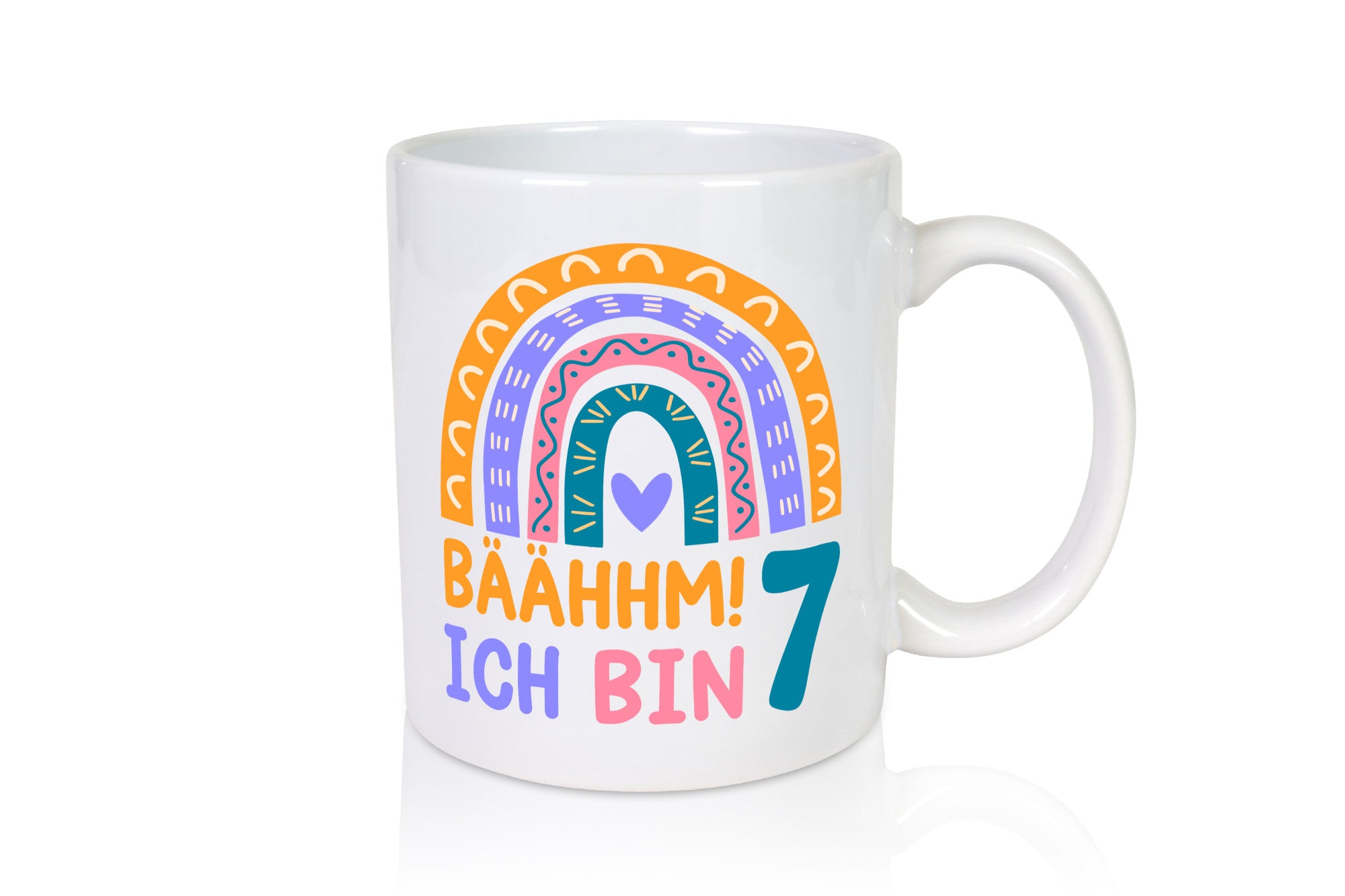 7. Geburtstag | 7 Jahre Regenbogen Bääm Mädchen Geschenk Geschenkidee lustiger