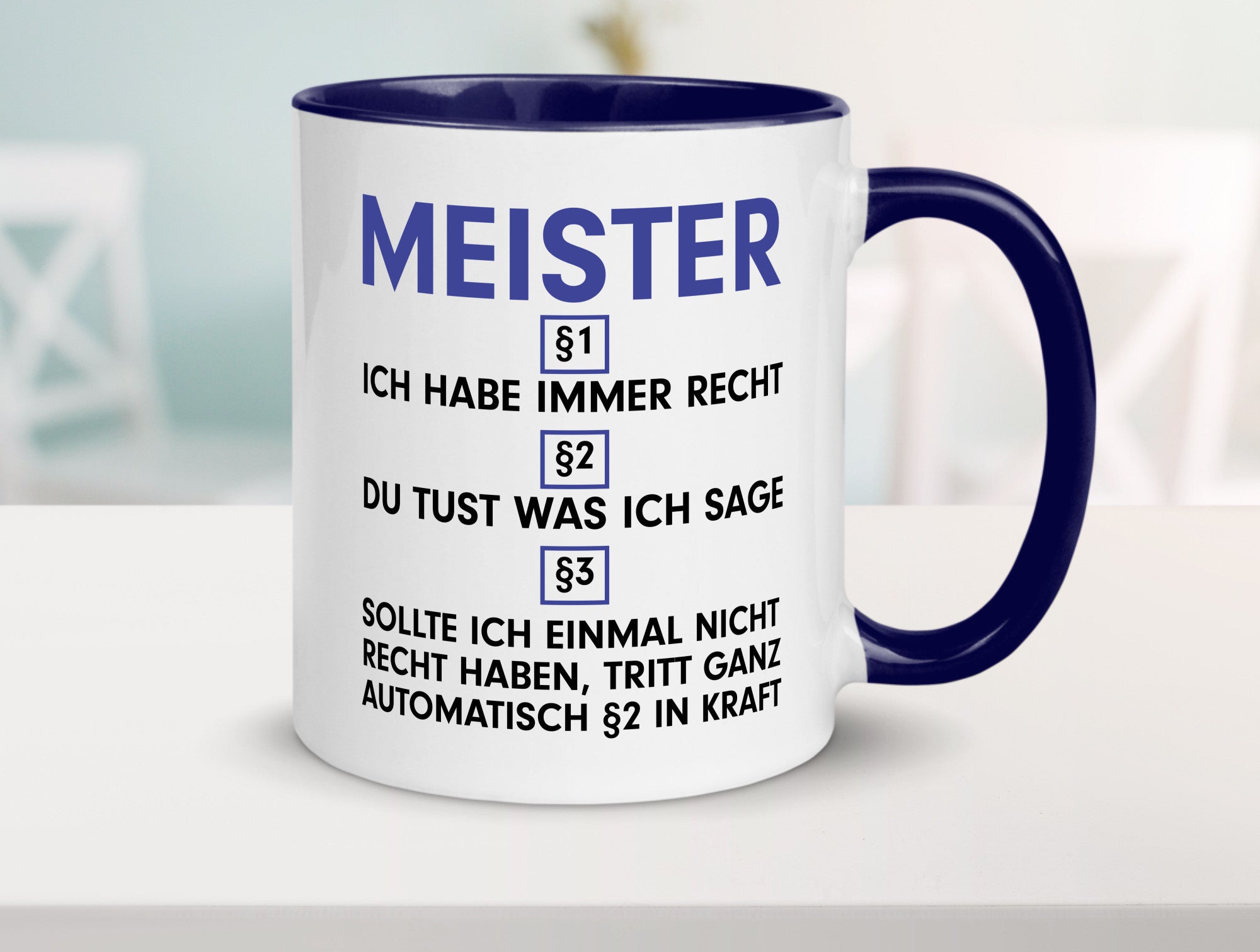 Ich habe immer Recht Meister | Meisterbrief v2 Geschenk Humor Geschenkidee